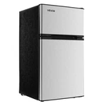Vevor Mini Fridge With Freezer 3.2 Cu.ft Two Door Compact Refrigerator Stainless New. Price: $249.99.