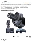 Nacs To CCS1-T2 Charging Adapter For Tesla Supercharger 400A 1000V Nicxz Used. Price: $49.95.