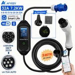 Afyeev 7.2KW 32A Type Portable Charger App Electric Car Charging Cable Nuovo. Price: $209.57.