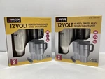 Wagan Tech Deluxe Double-wall Stainless Steel Heated Travel Mug X2 Lot Of New. Price: $49.95.