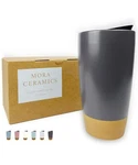 Mora Double Wall Ceramic Coffee Travel Mug With Lid, 14 Oz, Portable, Microwa... New. Price: $33.40.