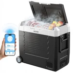 Vevor Car Refrigerator 58 Qt Compressor Electric Cooler With Wheels & Dual Zone New. Price: $289.42.