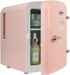 Mini Fridge Beverages Skincare Medications Home Portable Compact Cooler Pink New. Price: $118.97.