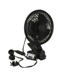 Auto Drive 12 Volt 6" Car Clip-on Or Dash Mount Fan, Black Brand New. Price: $15.99.
