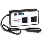 Drimmek 200W Car Power Inverter, Plug Adapter Outlet 12V To 110V White New. Price: $39.04.