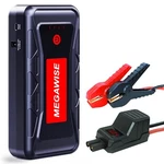Megawise 2500A Peak 21800MAH Car Battery Jump Starter Up To 8.0L GAS/6.5L Diesel New. Price: $56.99.