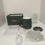 Tease Smart Heated Mug Kit 2.0 W/wireless Charger, Usb-c, Deep Mint Green Open. Price: $99.99.