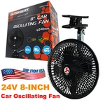8'' 24V Portable Car Summer Cooling Fan Oscillating Rotatable Clip Cooler Auto New. Price: $17.09.