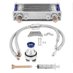 Motorcycle Aluminum Quick Cooling Engine Oil Cooler Radiator Syst... New. Price: $150.91.
