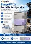 Bougerv CR22 Refrigerator 12V Car And Home Fridge 23 Qt Portable Freezer Cooler Open. Price: $39.00.