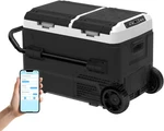 Sharewin 12/24V Volt Refrigerator, Electric Cooler Portable Handle With Wheels New. Price: $269.99.