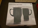 Sharper Image Heated Car Travel Mug Nib Pack Stainless Steel With Adapters B27 New. Price: $25.99.
